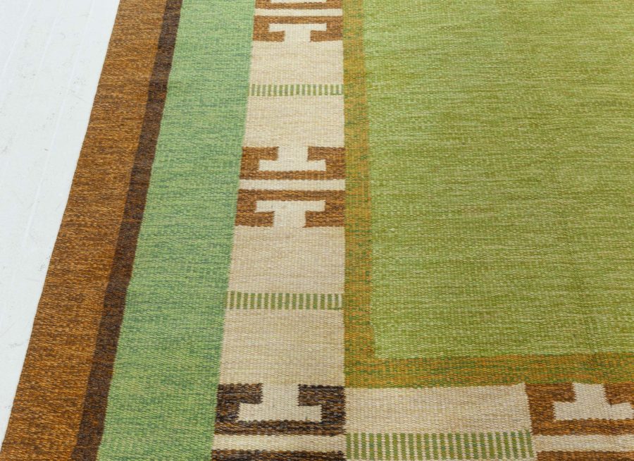 Vintage Flat Woven Rug by Ingegerd Silow BB8208