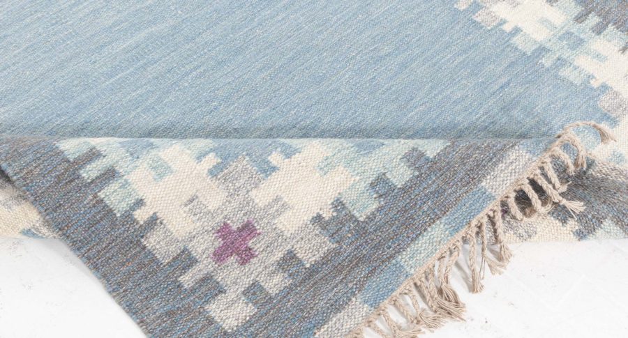 New Swedish Flat Weave Rug N12590