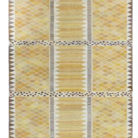 Vintage Swedish Flat Weave Rug by Marianne Richter (Josefina Gul) Ab Mmf Mr BB8189