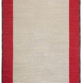 Mid-Century Swedish Abstract Light Beige Flatweave Wool Rug By Ingrid Dessau BB8183