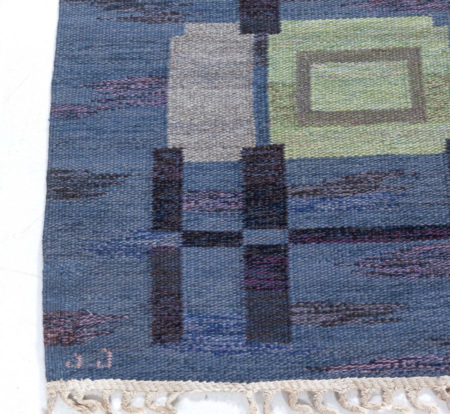 Vintage Swedish Flat Weave Rug by Judith Johansson (Spise Hall) BB8213