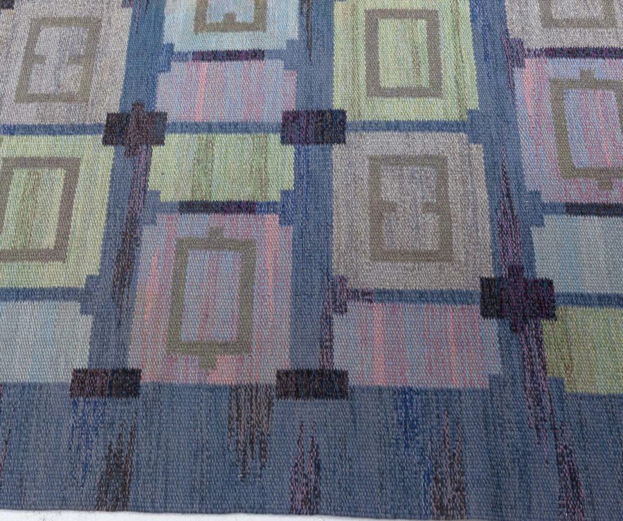 Vintage Swedish Flat Weave Rug by Judith Johansson (Spise Hall) BB8213