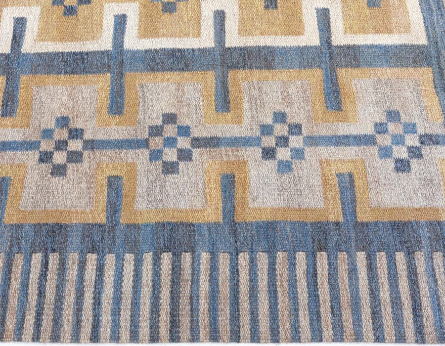 Vintage Swedish Flat Weave Rug BB8215