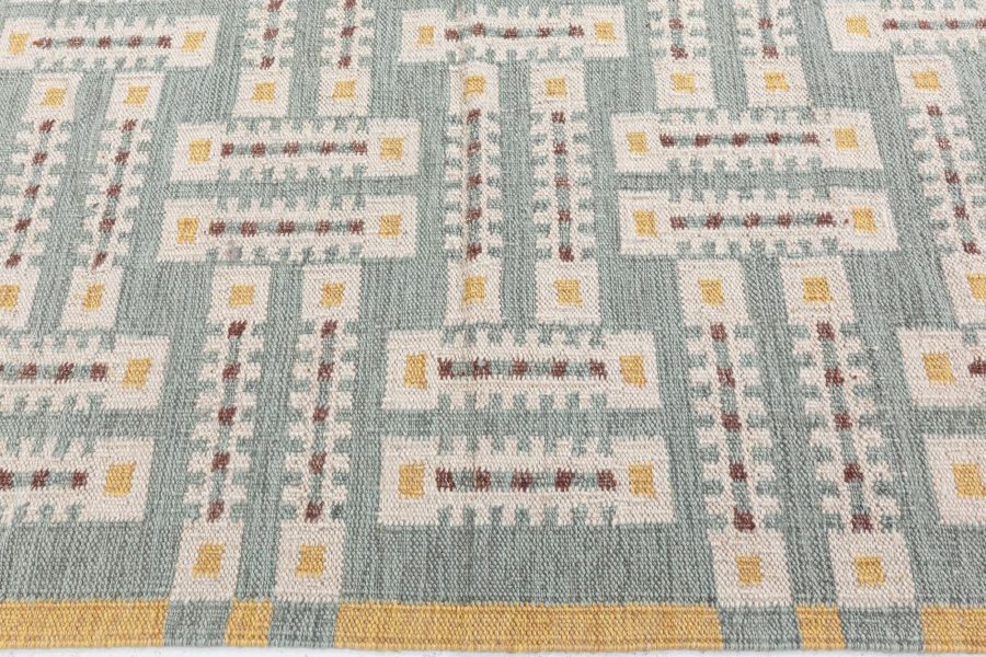 Swedish Flat Weave Rug N12602
