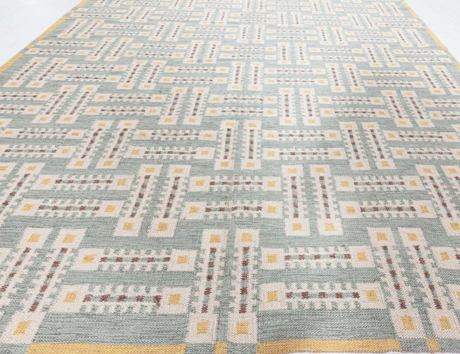 Swedish Flat Weave Rug N12602