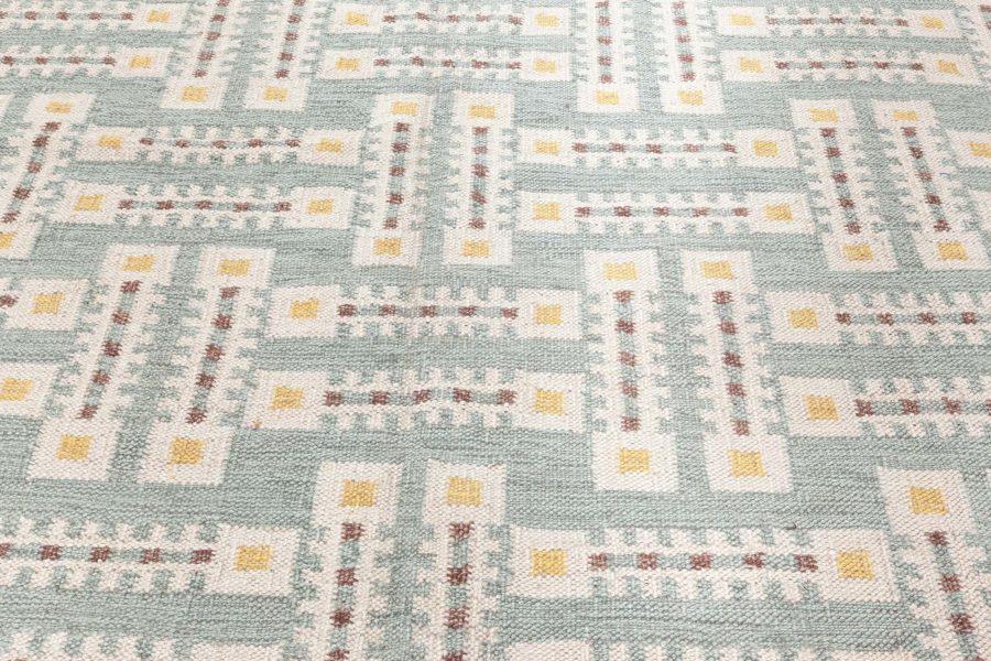 Swedish Flat Weave Rug N12602