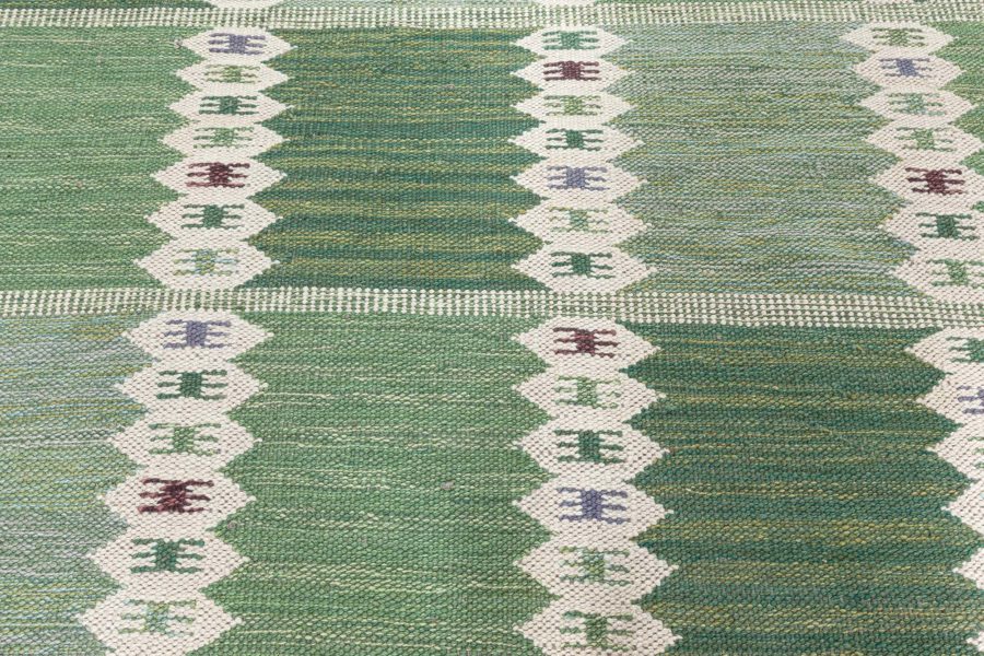 Swedish Flat Weave Rug N12604