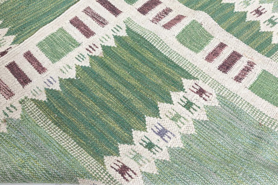 Swedish Flat Weave Rug N12604