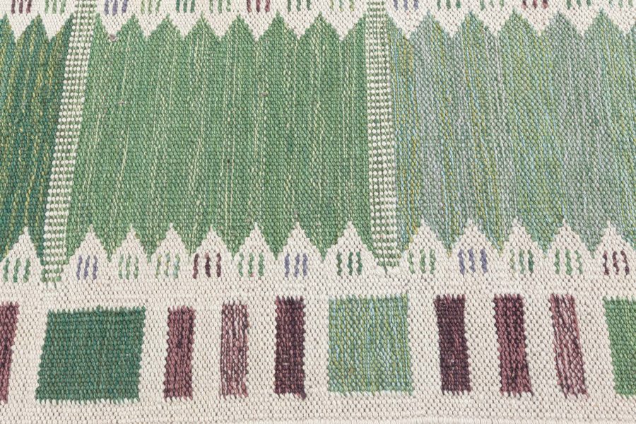 Swedish Flat Weave Rug N12604