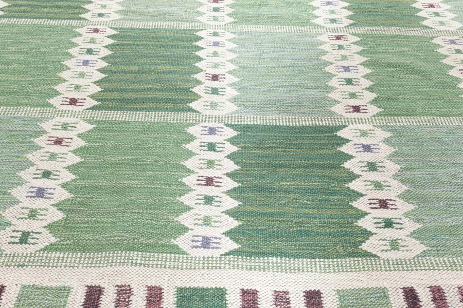 Swedish Flat Weave Rug N12604