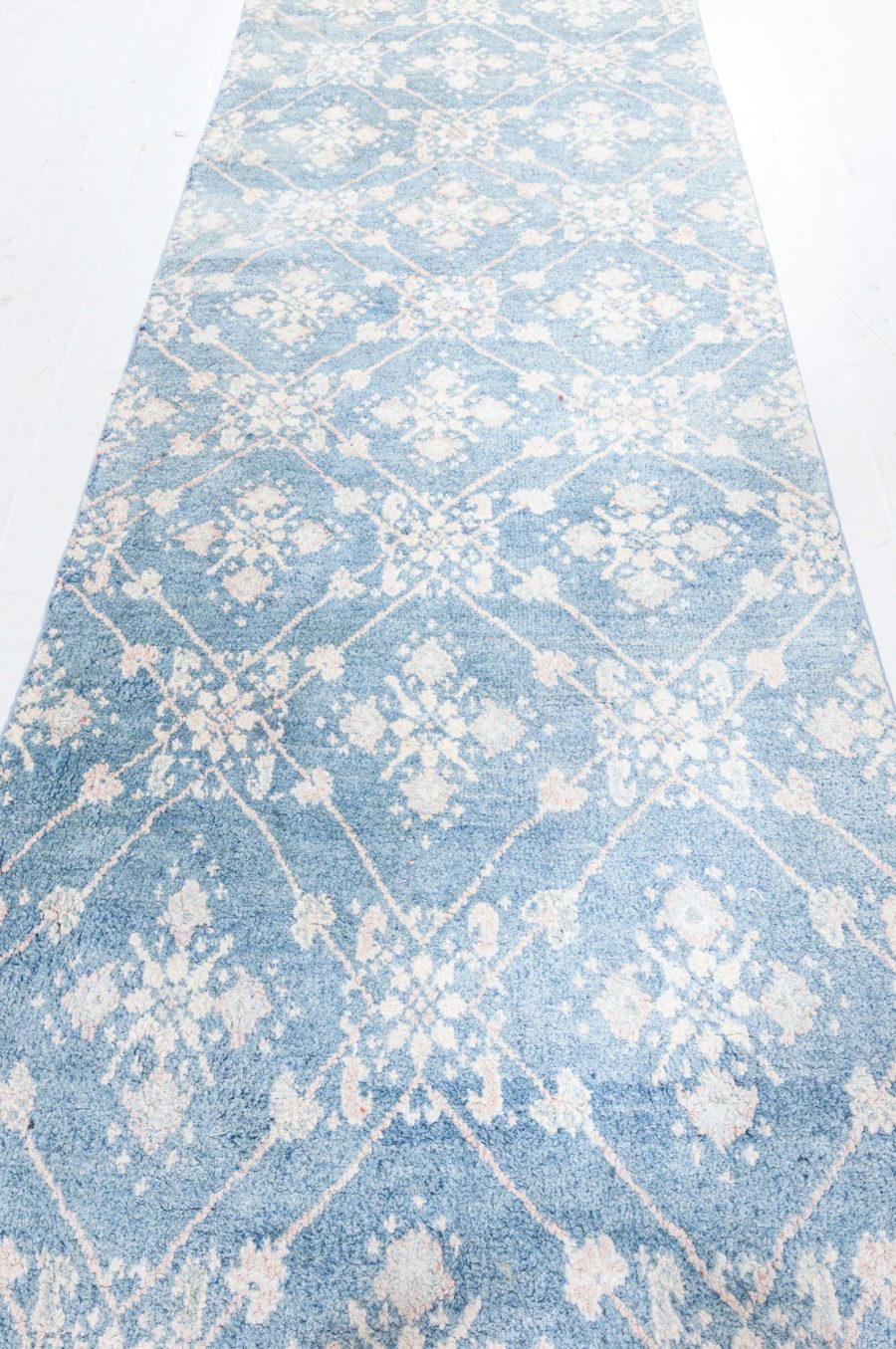 Antique Cotton Agra Fragment Runner BB8221