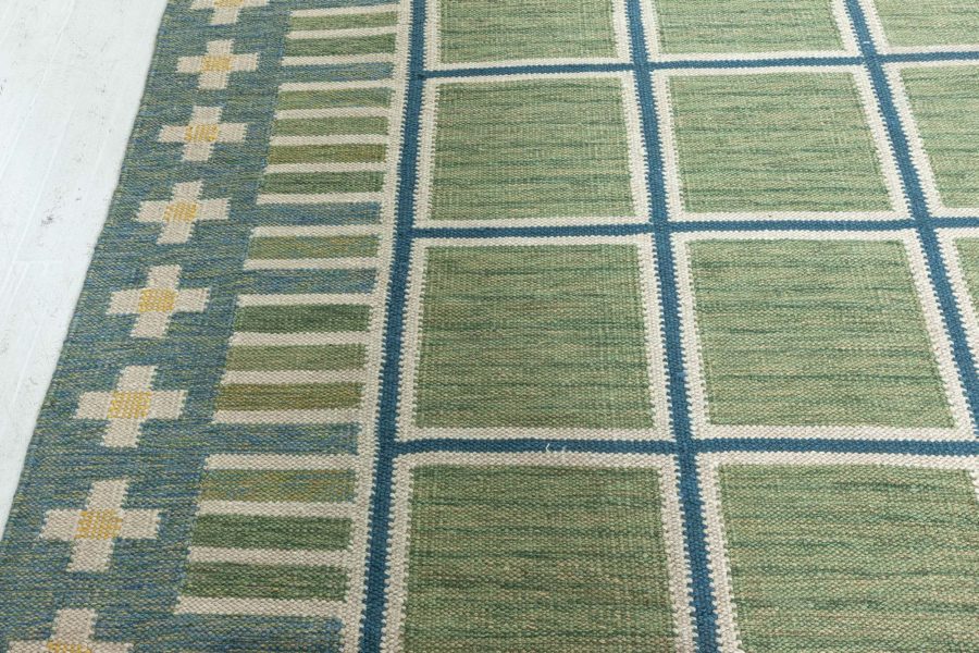 Swedish Flat Weave Rug N12608