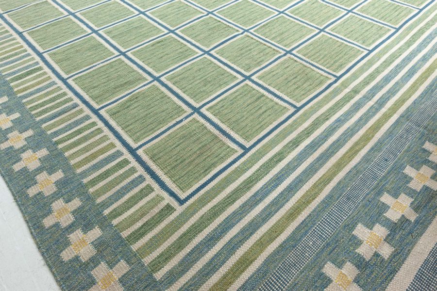 Swedish Flat Weave Rug N12608