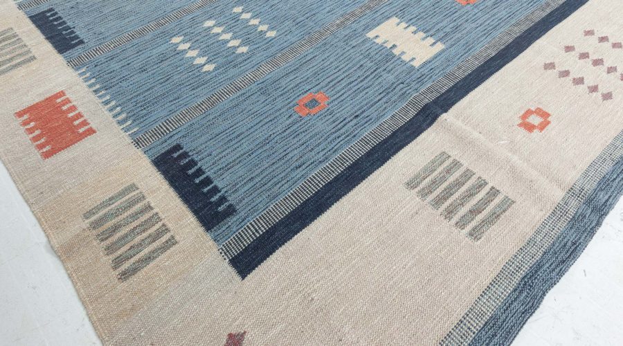 Swedish Flat Weave Rug N12610