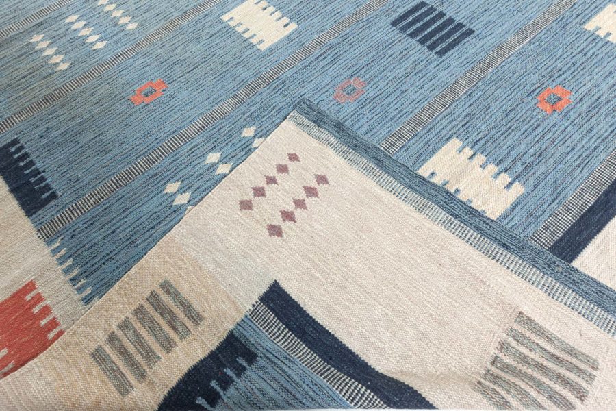 Swedish Flat Weave Rug N12610