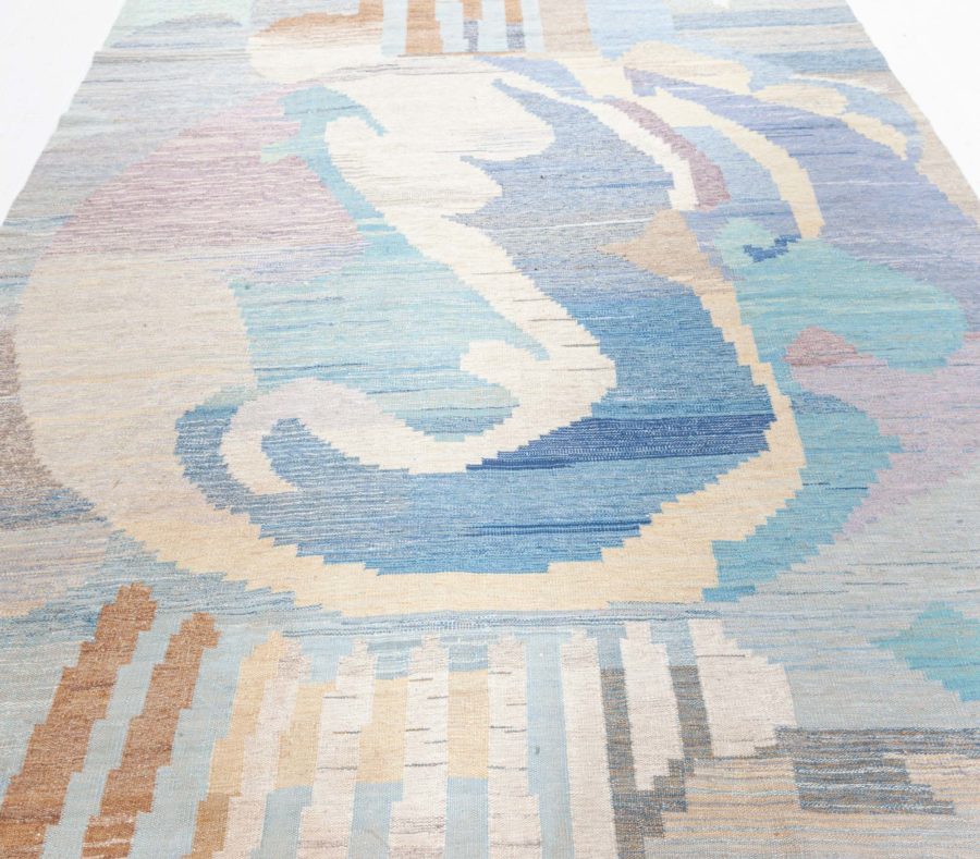 Swedish Flat Weave Rug N12616