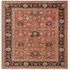 Sultanabad Persian Antique Floral Allover Warm Tan Hand-Knotted Wool Rug – Circa 1930 BB8266
