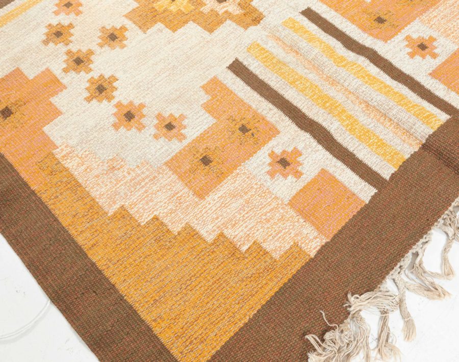 Swedish Flat Weave Rug by Mary Sandberg BB8286