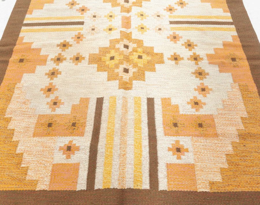 Swedish Flat Weave Rug by Mary Sandberg BB8286