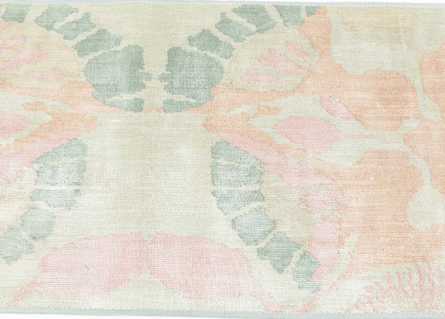 Contemporary Silk Fragment Runner N12629