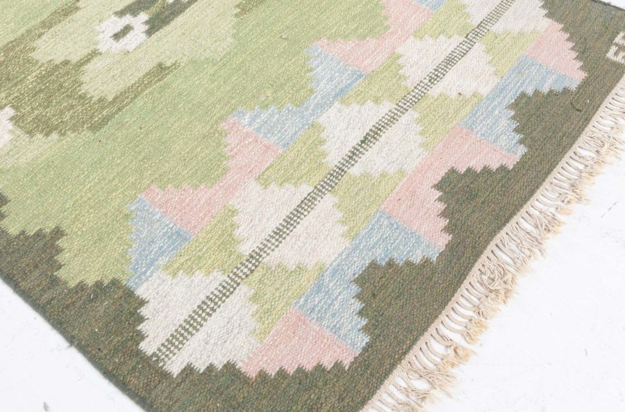 Swedish Flat Woven Rug by Evy Svensson BB8313