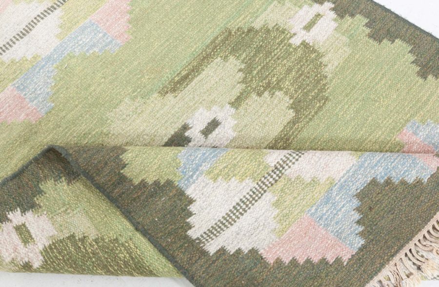 Swedish Flat Woven Rug by Evy Svensson BB8313
