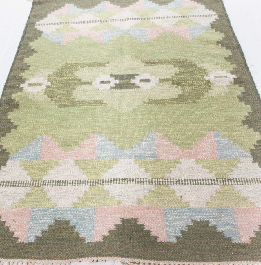 Swedish Flat Woven Rug by Evy Svensson BB8313