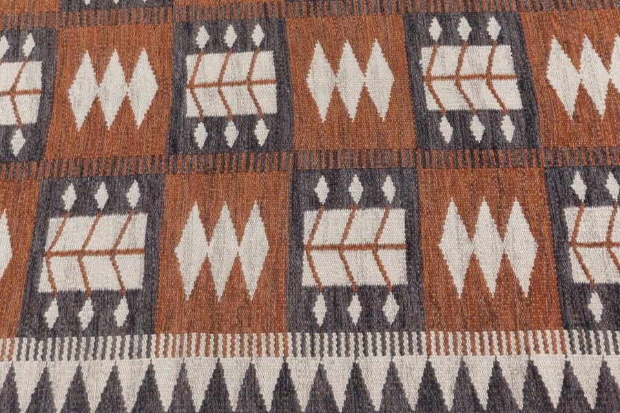 Swedish Flat Woven Rug by Berit Koenig BB8325