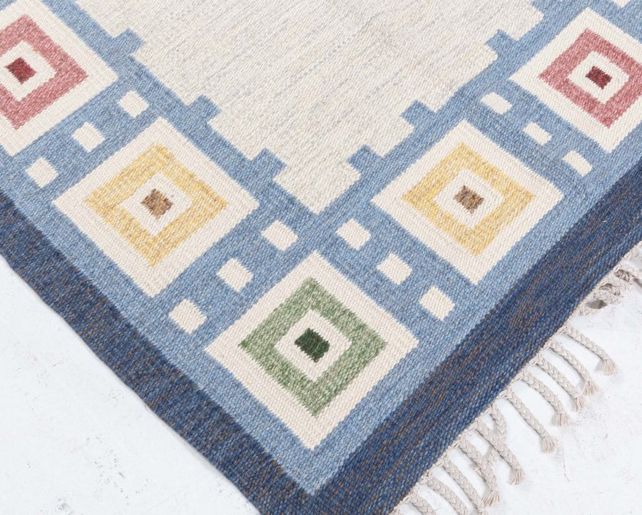 Swedish Flat Woven Rug by Erik Lundberg BB8330