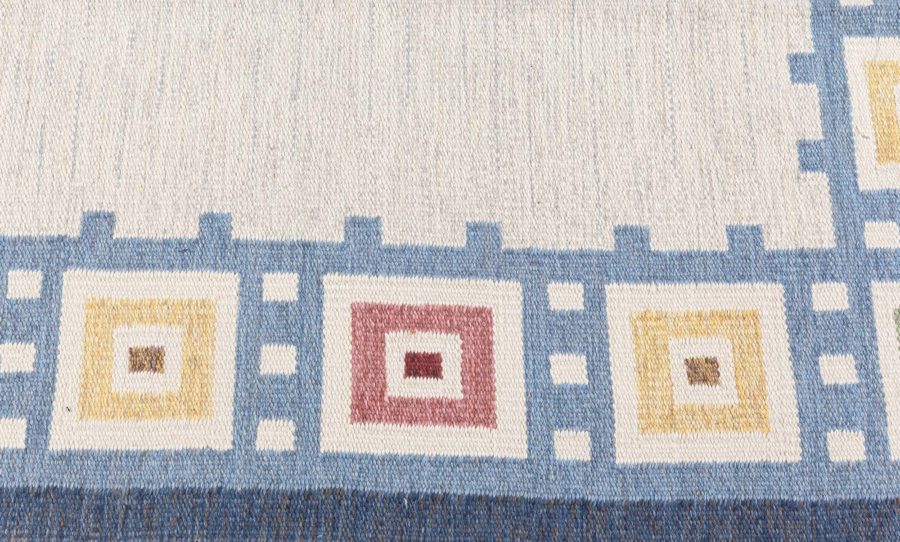 Swedish Flat Woven Rug by Erik Lundberg BB8330