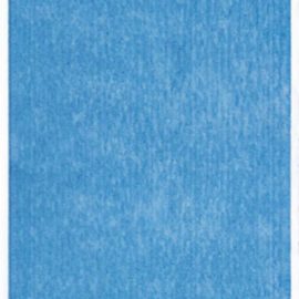 Modern Hand-Knotted Solid Light Blue Silk Runner “Bluestone” N12633