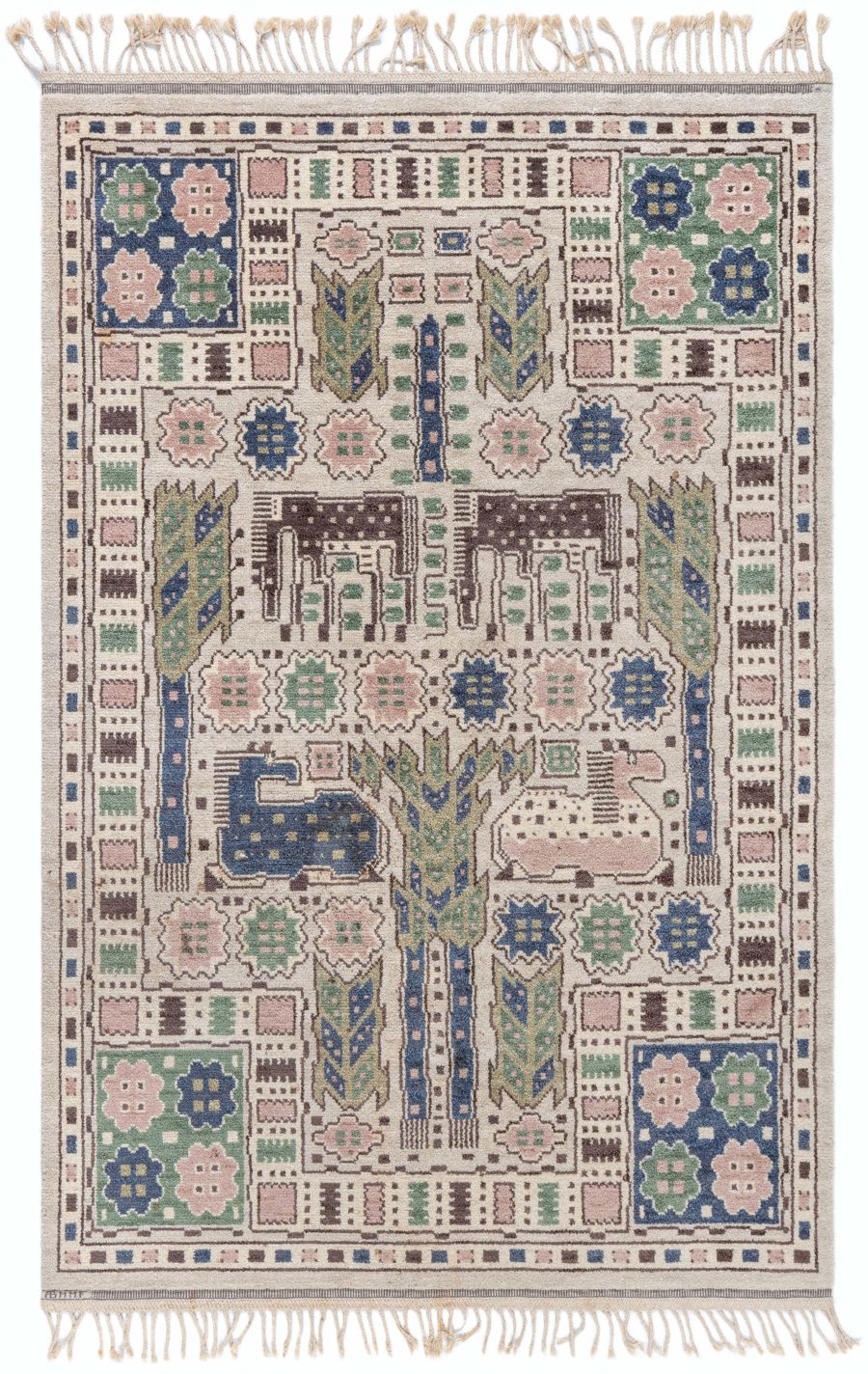 Swedish Pile Rug by Marta Maas Fjetterstrom (Hasthagen Flossa) BB8329