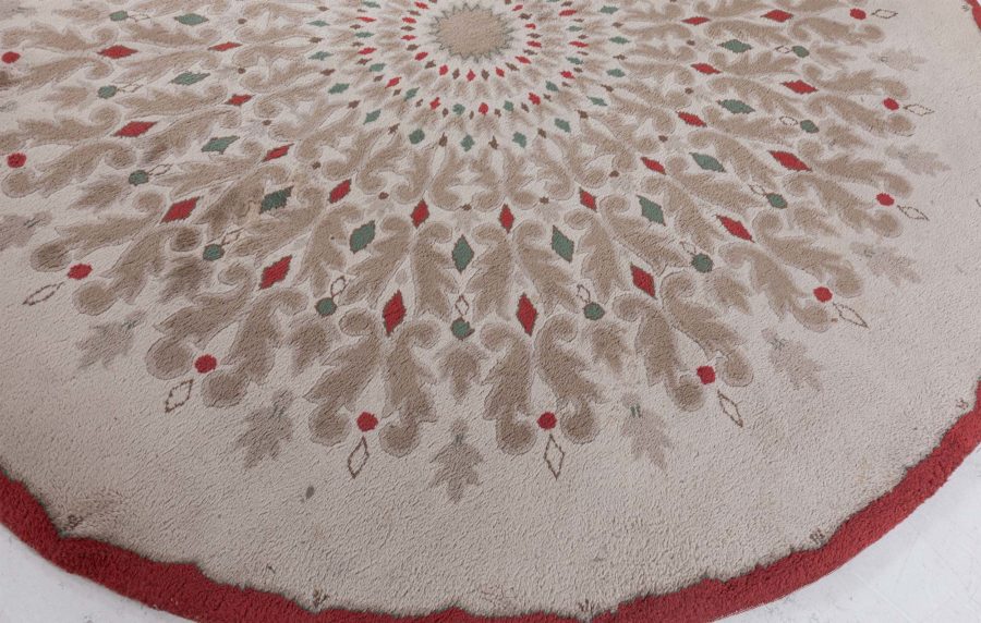 French Deco Round Rug by Paule Leleu BB8342