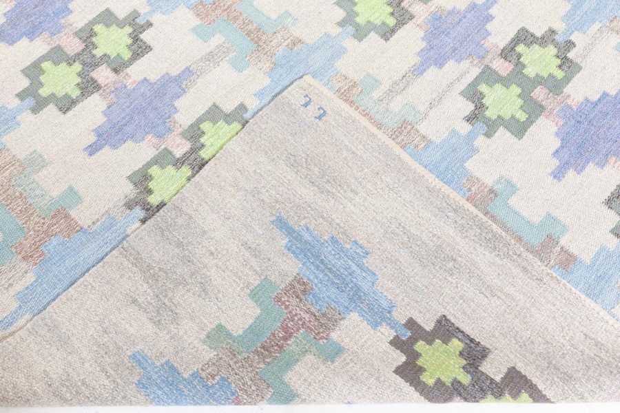 Swedish Flat Woven Rug by Judith Johansson BB8359