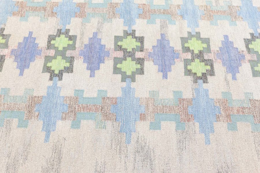 Swedish Flat Woven Rug by Judith Johansson BB8359