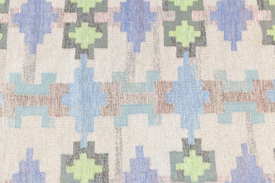 Swedish Flat Woven Rug by Judith Johansson BB8359