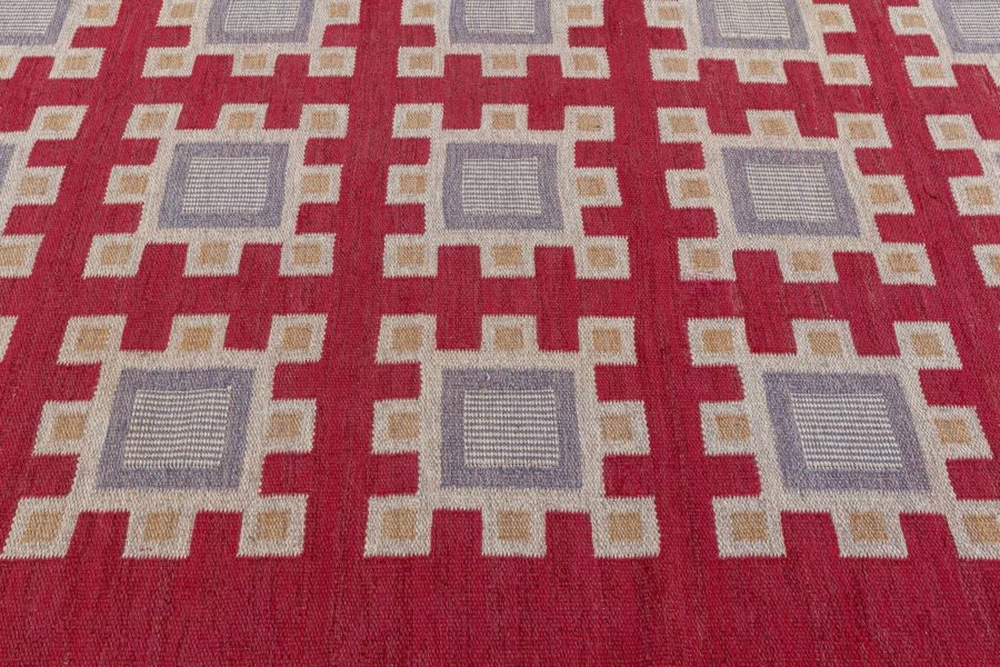 Swedish Flat Woven Signed SH Svensk Hemslojd BB8361