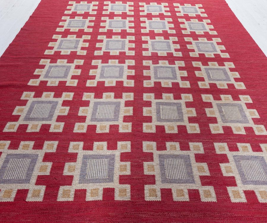 Swedish Flat Woven Signed SH Svensk Hemslojd BB8361