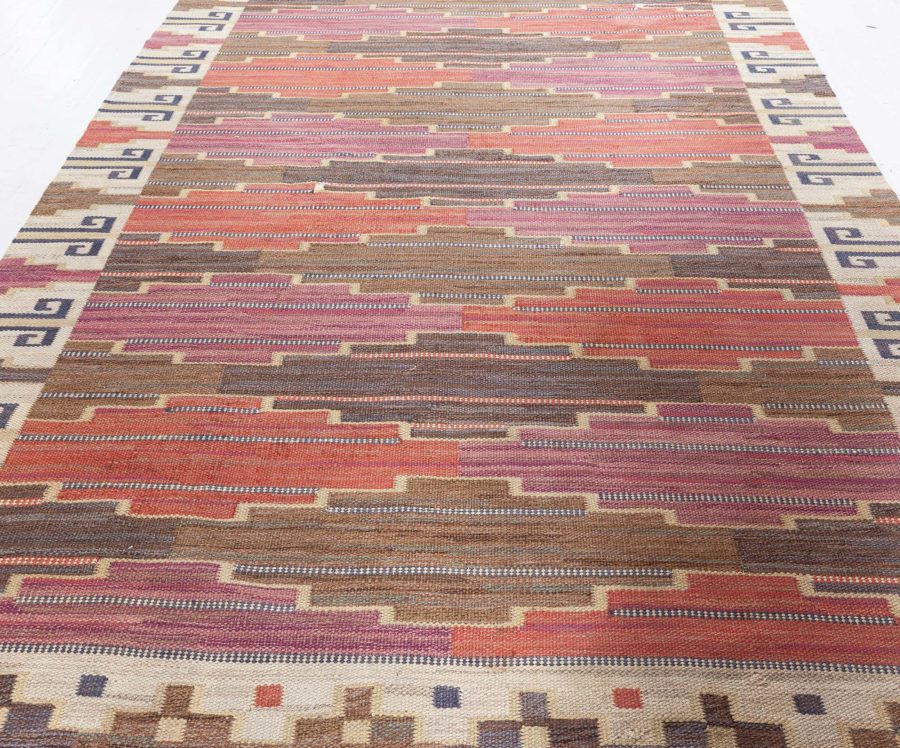 Swedish Flat Woven Rug by Marta Maas Fjetterstrom BB8365