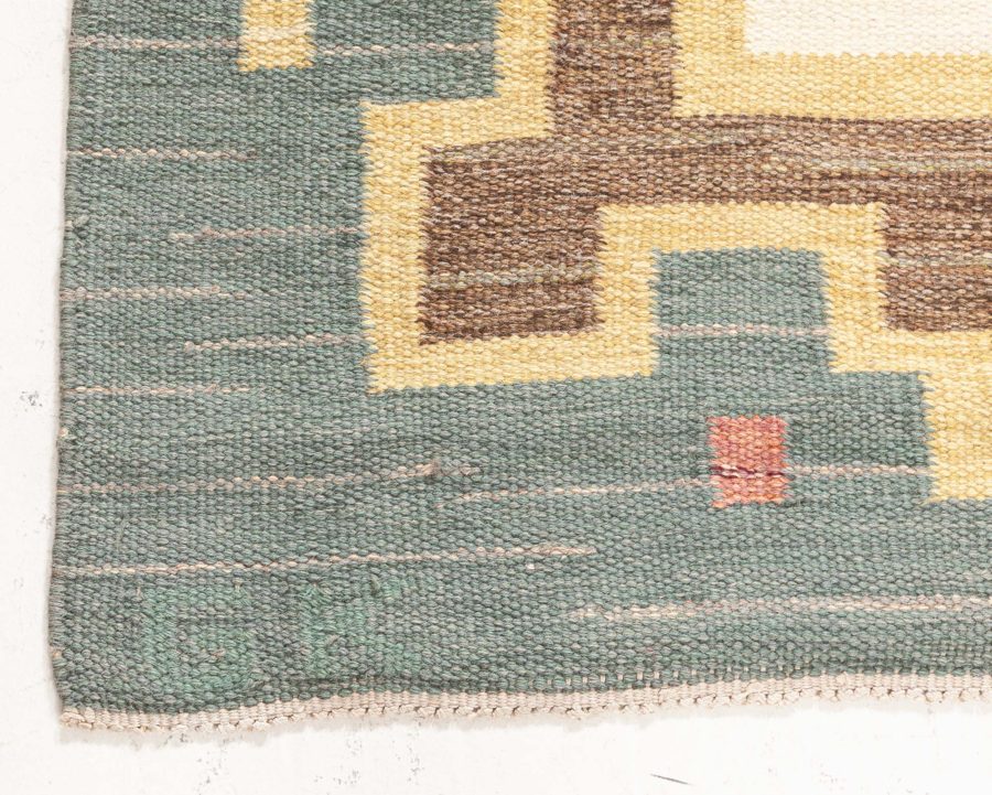 Swedish Flat Woven Signed With Initials GK BB8368