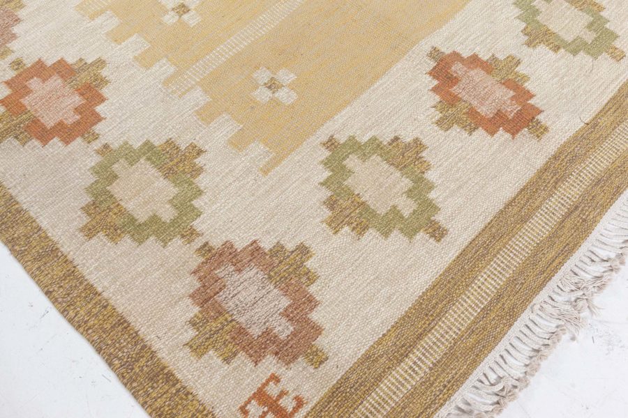 Swedish Flat Woven Rug by Elsa Ekholm BB8376