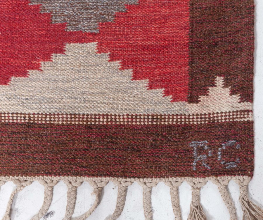 Swedish Flat Woven Rug by Rakel Carllander BB8378