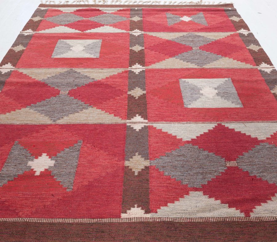 Swedish Flat Woven Rug by Rakel Carllander BB8378