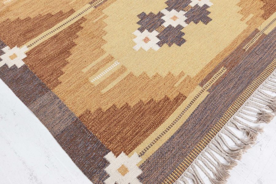 Swedish Flat Woven Rug by Ingegerd Silow BB8379