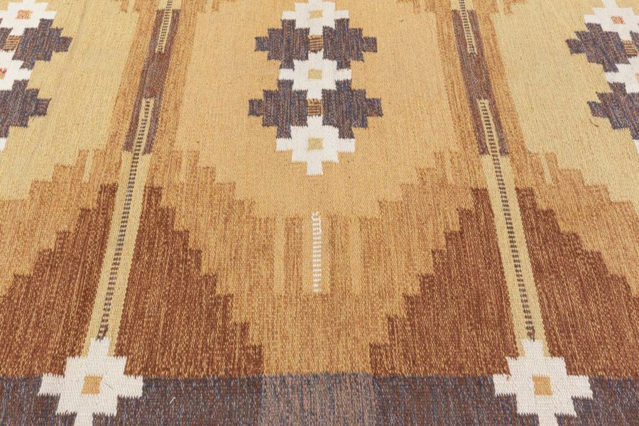 Swedish Flat Woven Rug by Ingegerd Silow BB8379