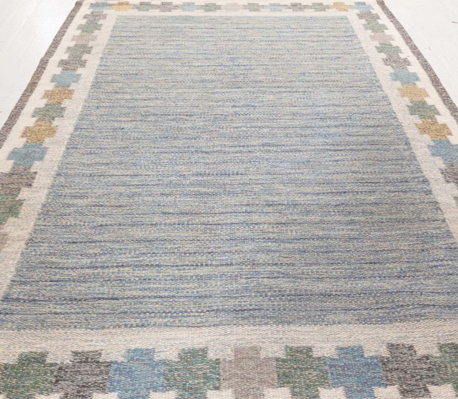 Swedish Flat Woven Rug by Ingegerd Silow BB8382