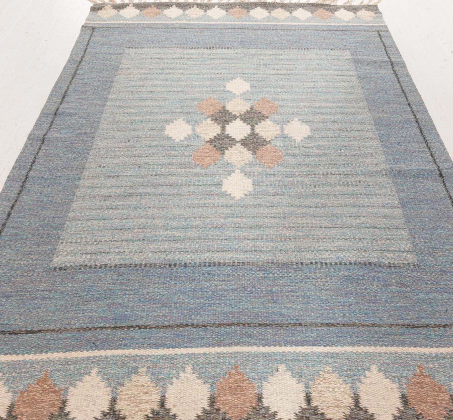 Swedish Flat Woven Rug by Ingegerd Silow BB8384