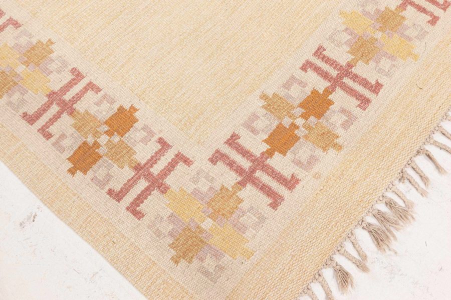 Swedish Flat Woven Rug by Fredrik Fiedler BB8385