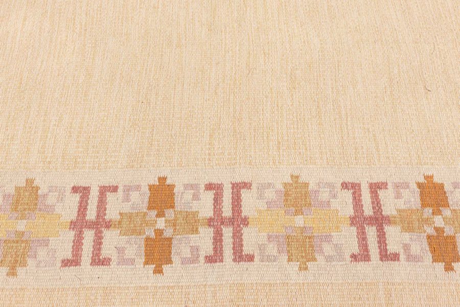 Swedish Flat Woven Rug by Fredrik Fiedler BB8385