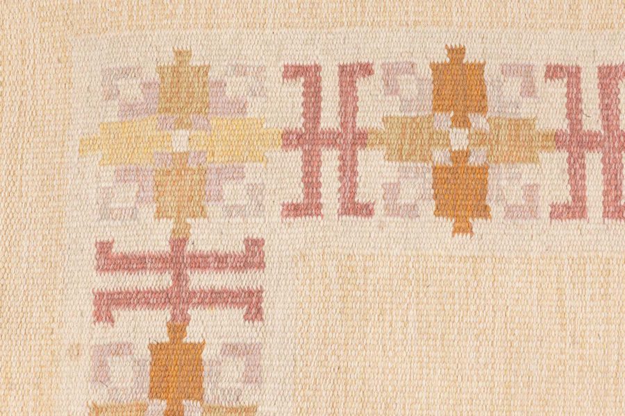 Swedish Flat Woven Rug by Fredrik Fiedler BB8385